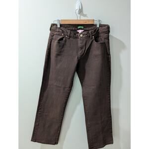 Lilly Pulitzer Brown Palm Beach Fit Jeans